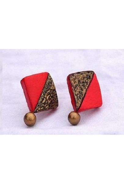 Handpainted Terracotta Jewellery – Ear rings Handpainted Terracotta Jewellery – Ear rings
